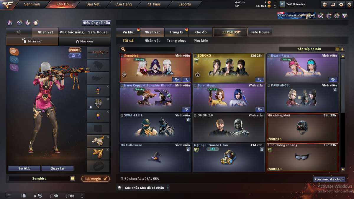shop acc cf uy tin gia re